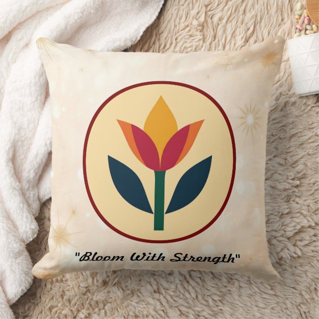 "Nature’s Bloom Statement" Throw Pillow (Blanket)