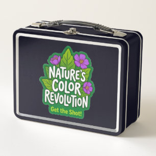Nature’s Colour Revolution Vintage Metal Lunchbox