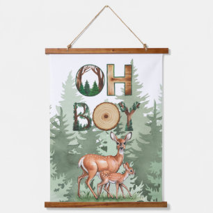Nature’s Expression: Oh Boy Baby Shower Gift Hanging Tapestry