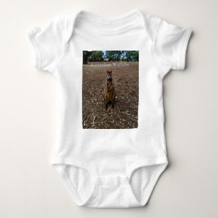 "Nature’s Feast: A Wallaby’s Snack Break" Baby Bodysuit