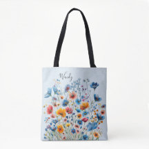 Nature’s Garden Personalized Tote