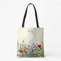 Nature’s Garden Personalized Tote