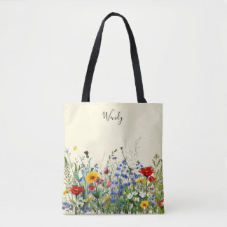 Nature’s Garden Personalized Tote