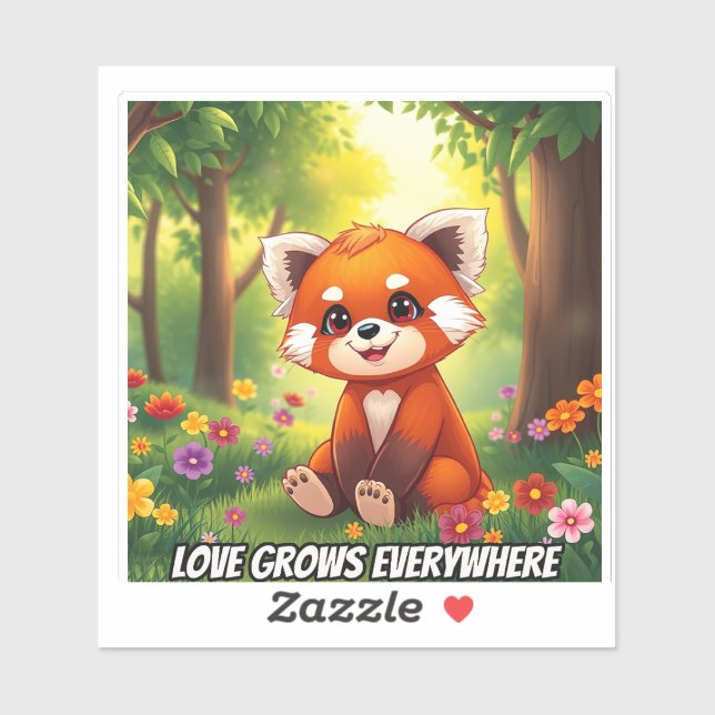 Nature’s Hug in a Cute Red Panda (Sheet)