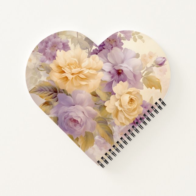 Nature’s Inspiration: AI-Flower Spiral Notebook (Back)