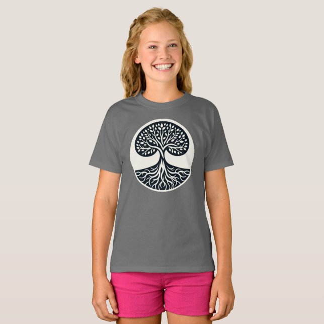 Nature’s Interconnectedness Sticker - Tree of Life T-Shirt (Front Full)