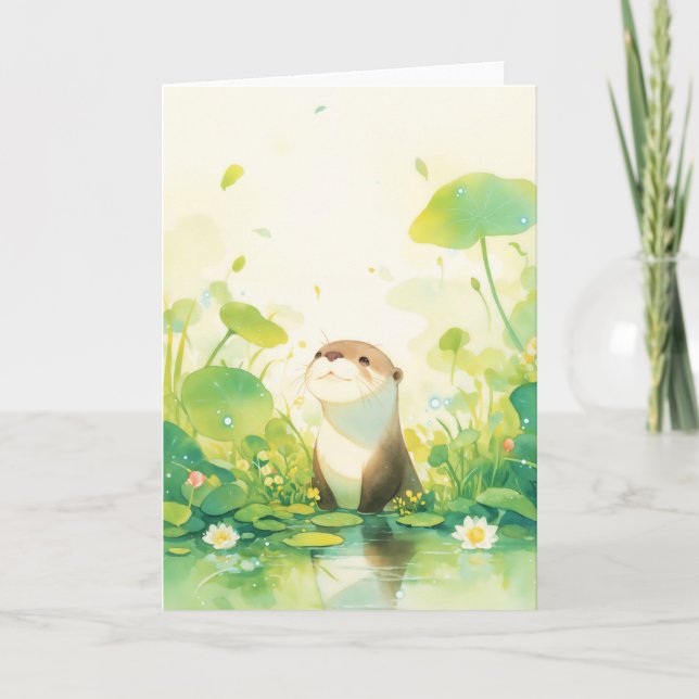 Nature’s Little Explorer Otter Card (Front)