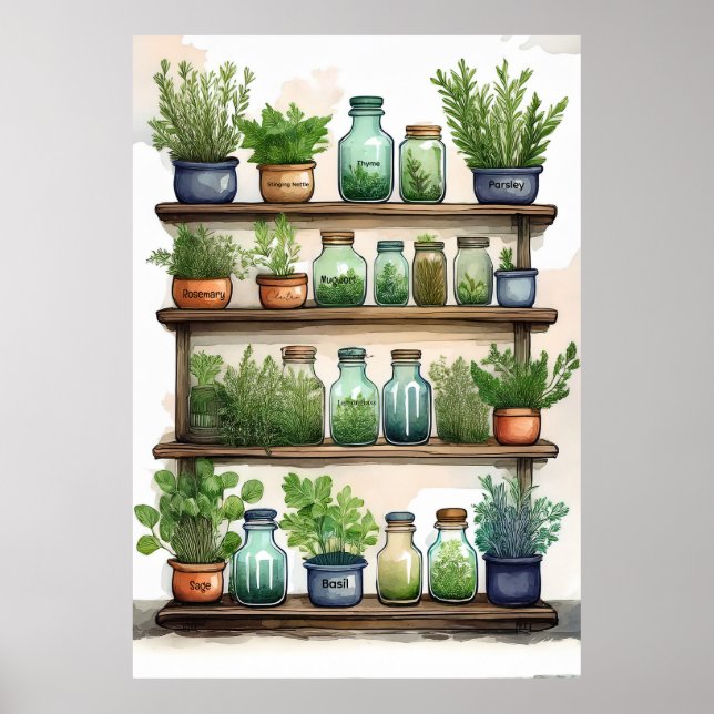 Nature’s Pantry: Herbs Poster (Front)