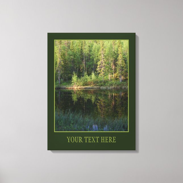 Nature’s Reflections custom canvas print (Front)