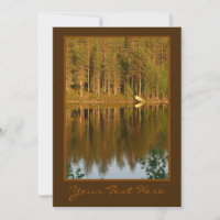 Nature’s Reflections custom invite / announcement