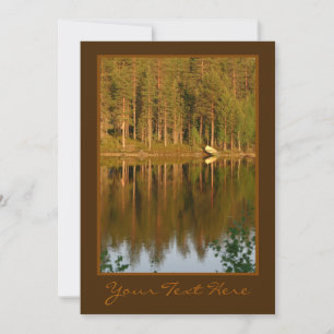 Nature’s Reflections custom invite / announcement