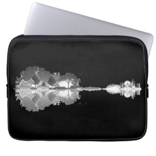 Nature’s Song: Forest Landscape Guitar Art Laptop Sleeve