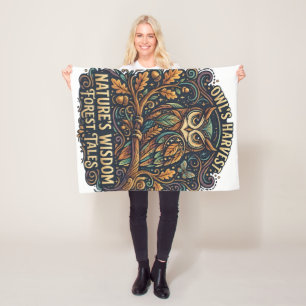 Nature’s Wisdom – Inspiring for Earth & Soul Lover Fleece Blanket