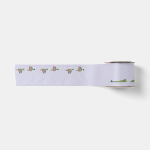 Nature Scene (ducks, gator) Satin Ribbon
