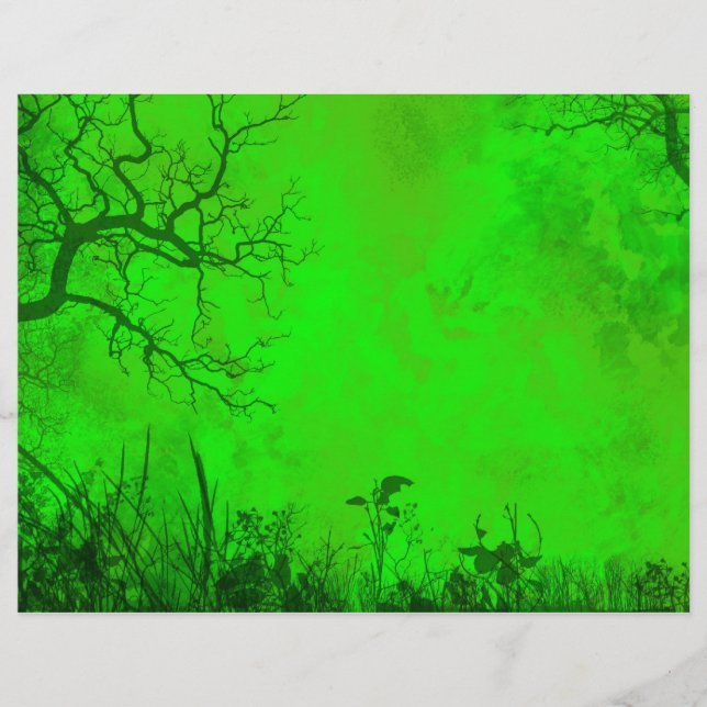 Nature Scene Scrapbook Paper (Front)