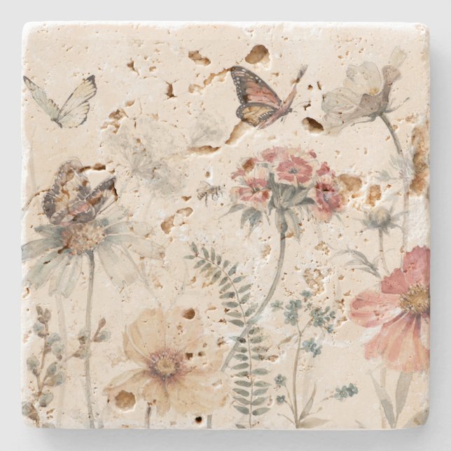 nature scene stone coaster (Front)