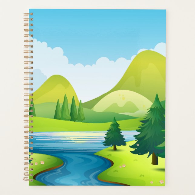 Nature scene with river planner (Front)
