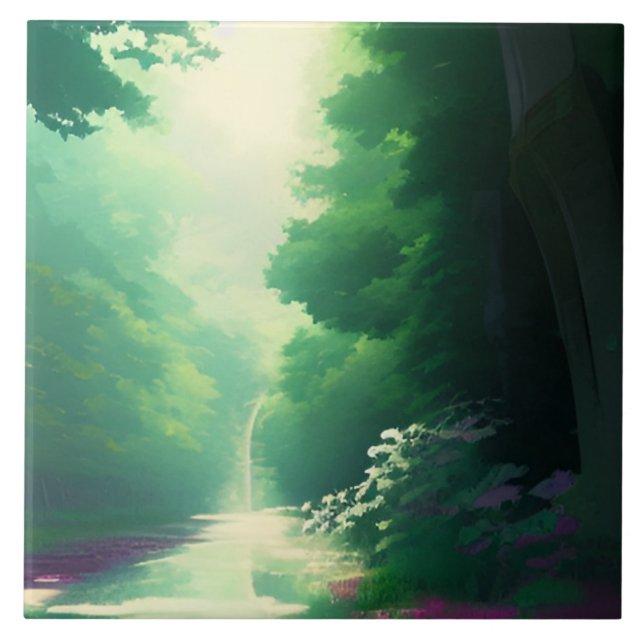 Nature Scenery Decorative Tile (Front)