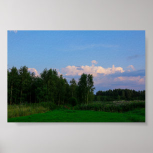 Nature Scenery Landscape Forest Belarus Poster