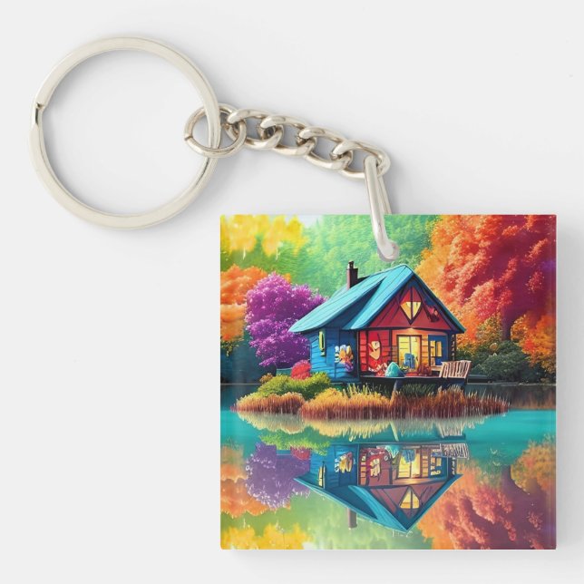 Nature Scenery with Atumn-36685 Keychain (Front)