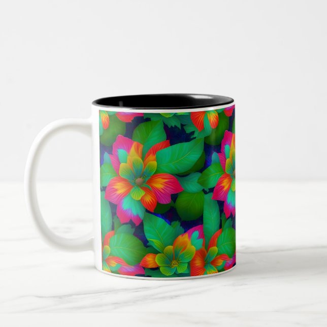 Nature Serenity: Spill-Proof Tumbler Thermos--Tumb Two-Tone Coffee Mug (Left)