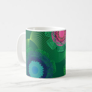 Nature Shapes and Lines Patterns Coffee Mug