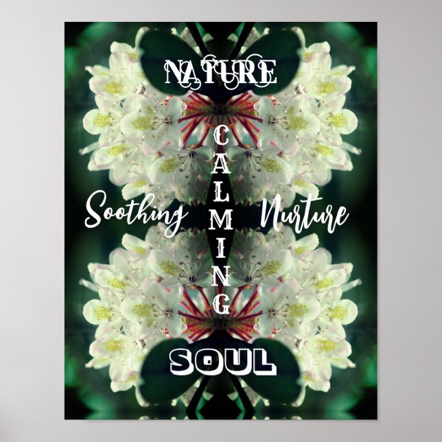 Nature Soul Azalea Abstract Inspirational  Poster (Front)