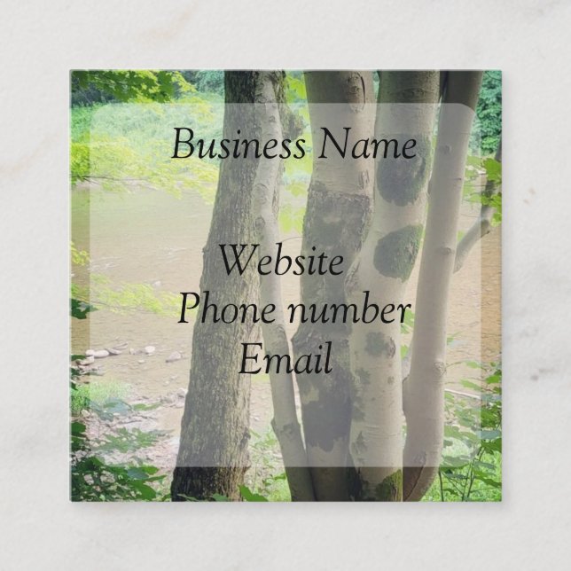 Nature Square Business Card (Front)