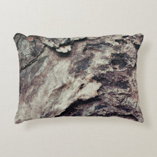 Nature texture wood bark rough accent pillow
