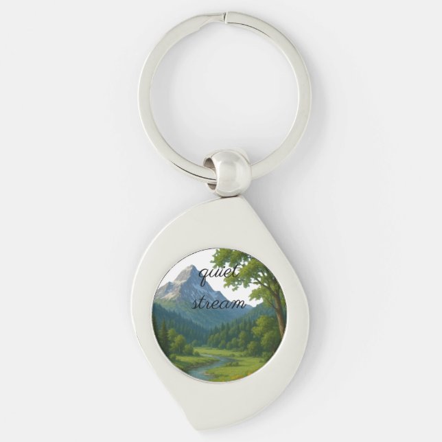 Nature, the silent guardian of life. keychain (Front)