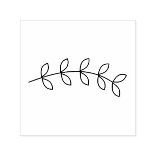 Nature Theme Plant Leaf Branch Craft Self-inking Stamp
