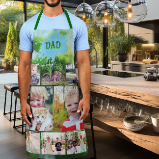 Nature Themed Multi-photo Dad Mom Apron