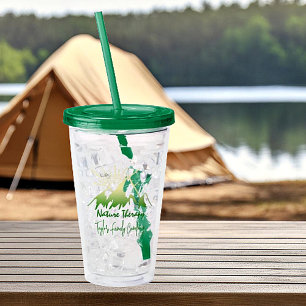 Nature therapy Family camping personalized Acrylic Tumbler