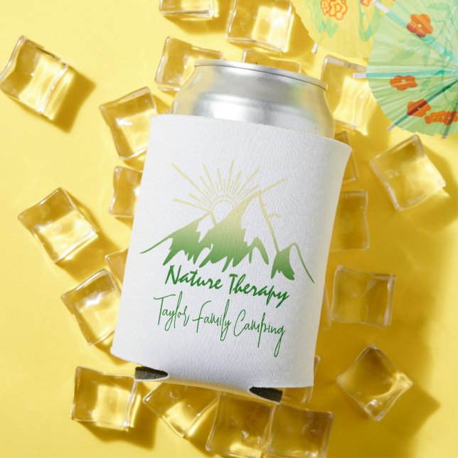 Nature therapy Family camping personalized Can Cooler (In Situ Summer)