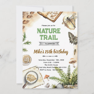 Nature Trail Birthday Invitation