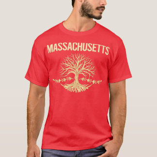 Nature Tree Of Life State Massachusetts T-Shirt