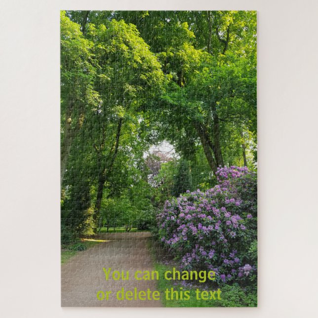 Nature Trees Hydrangea Day at The Park Photography Jigsaw Puzzle (Vertical)