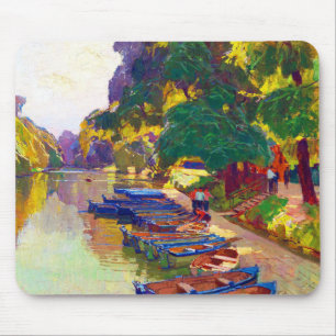 Nature trees water by Carl Moll Mouse Pad