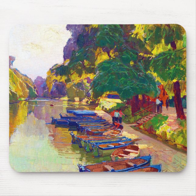 Nature trees water by Carl Moll  Mouse Pad (Front)