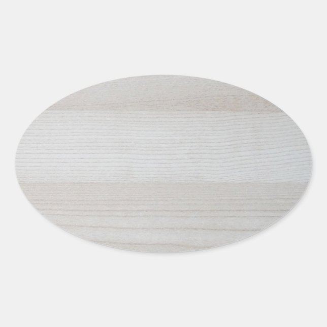 Nature Trendy Wood Blank Template Elegant Design Oval Sticker (Front)