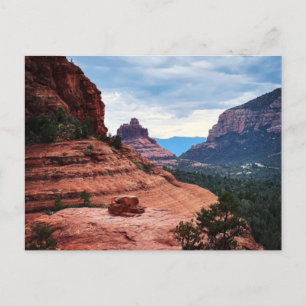 Nature View of Red Rocks at Sedona Arizona Announcement Postcard