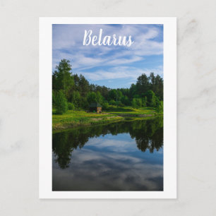 Nature Village Rural Hut Forest Belarus Postcard