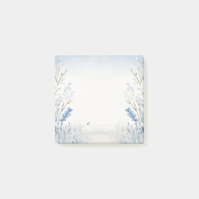 Nature Watercolour Blue Notes Pad (Front)