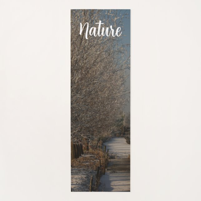 Nature winter, yoga mat (Front)