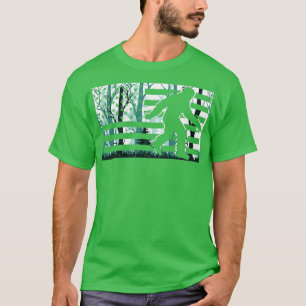 Nature Woods Bigfoot Hunter Sasquatch Hunting Bigf T-Shirt