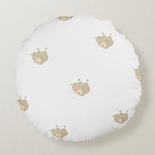 Nature zen Coussin rond (Dos)