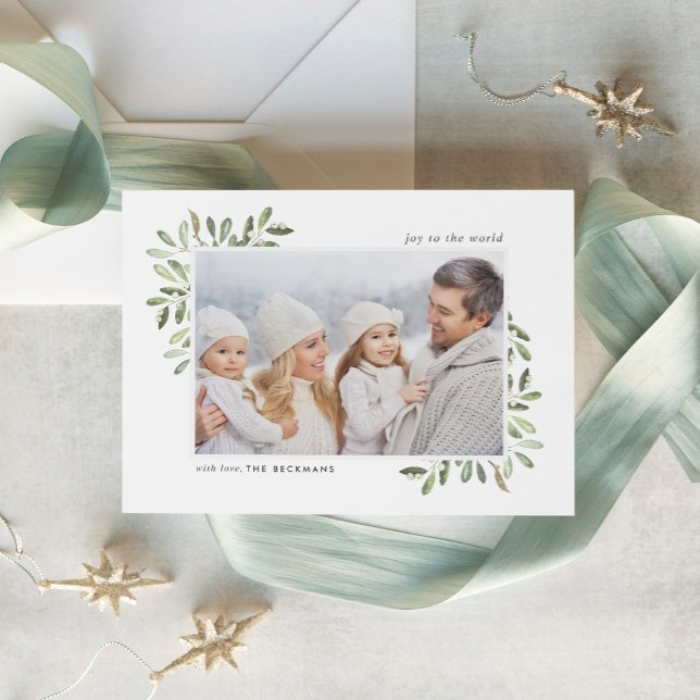 Naturellement Joyeux | Carte photo de vacances (Créateur téléchargé)