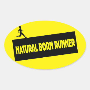 Naturellement Né Runner - Les Stickers amusants