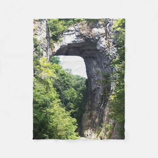 Nature's Archway - Natural Bridge Fleece Blanket (Front)