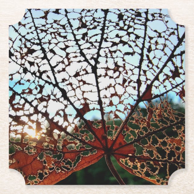 Nature's Art Design - Fall Leaf Coaster (Front)